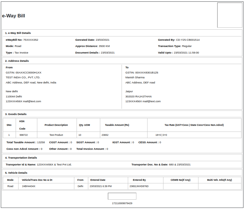 e-Way Bill